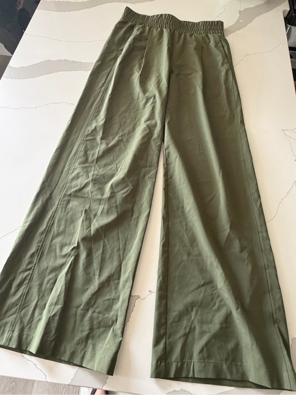 Baleaf Women’s Olive Wide-Leg Pants – Size Small